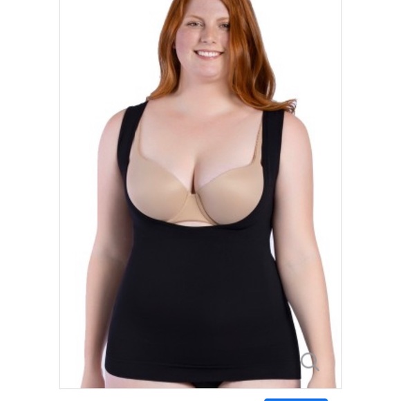 Curveez Essential Open Bust Seamless Control Tank Women Size L - Picture 1 of 4